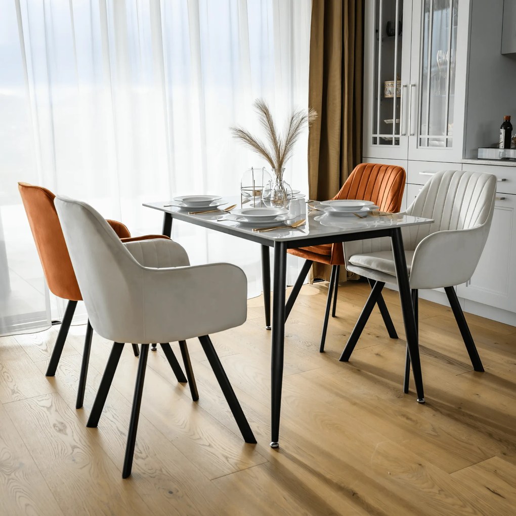 Design fotel, bézses szürke Velvet szövet, AURIL