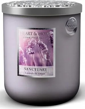 Nagy Gyertya Heart &amp; Home Sanctuary Lavender &amp; Vetiver Szója Gyertya