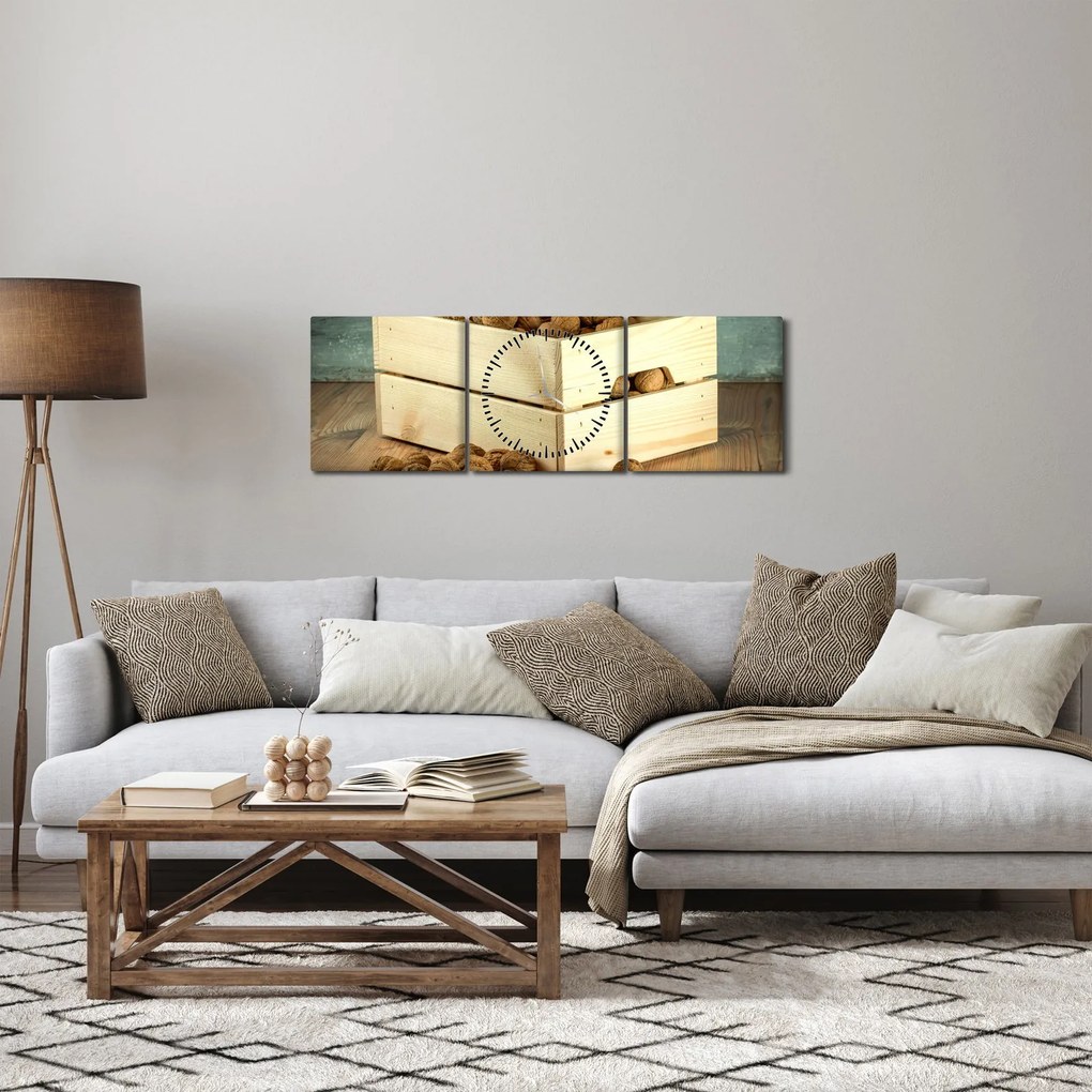 Kép - Őszi csendélet dióval (órával) (90x30 cm)
