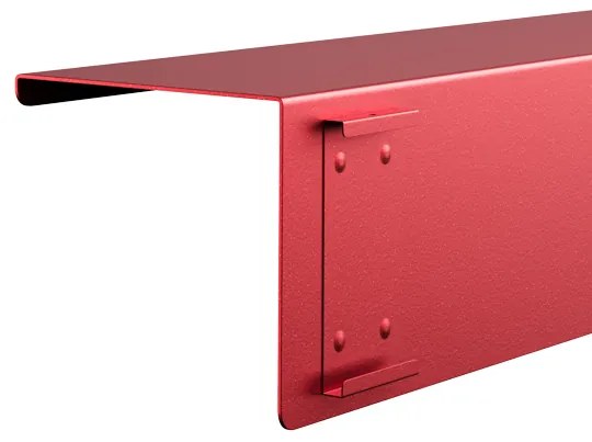 Fali polc JOANNE 400 mm, Modern: piros