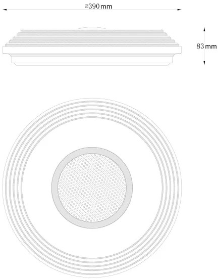 Globo 41293-24 - LED Dimmelhető mennyezeti lámpa LED/24W/230V 2700-6500K + távirányító