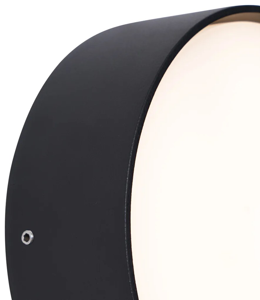 Modern fekete kültéri fali lámpa LED-del IP65 - Dop