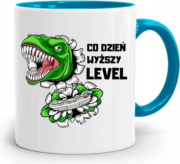 Kék Vicces Bögre Vicces Minden Nap Felső LV nyomtatott fényképpel