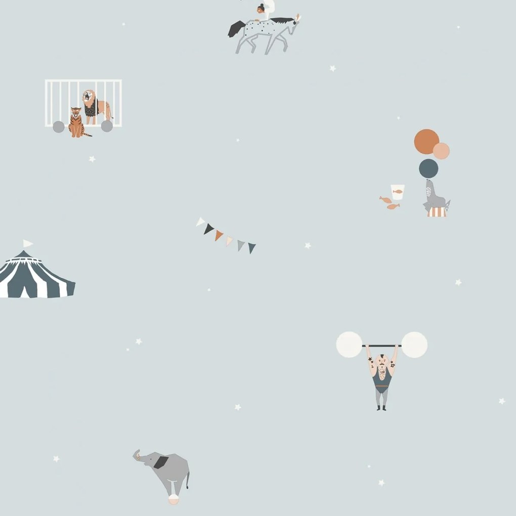 Flizelin Tapéta A Gyerekszobába Cirkusz Motívum