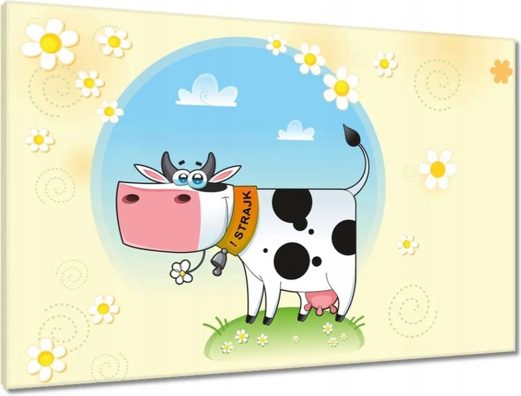 Vászonkép 90x60 A tehén nem változtatja meg a véleményét