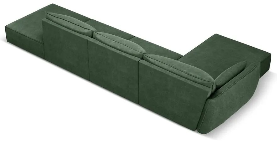 Sötétzöld sarokkanapé (bal oldali) Vanda – Mazzini Sofas