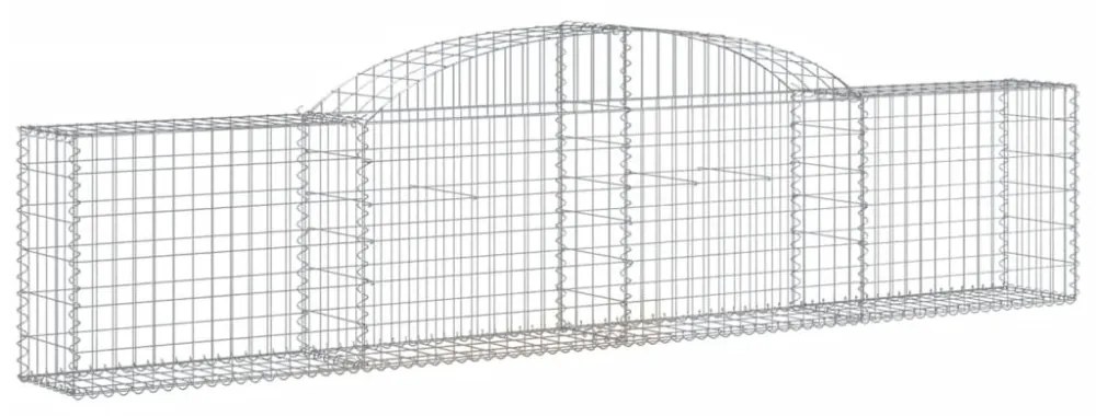 13 db íves horganyzott vas gabion kosár 300x30x60/80 cm