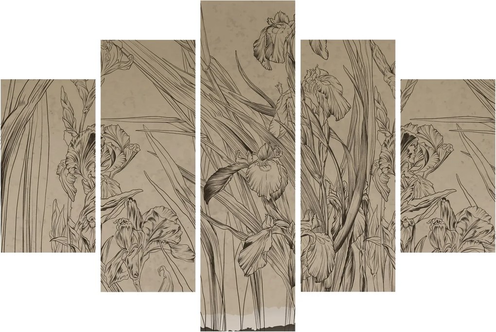Kép - A növények körvonalai (150x105 cm)