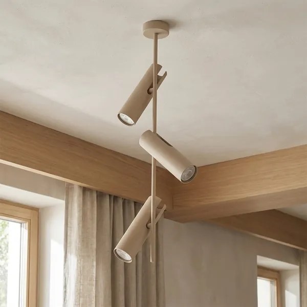 Brilagi - rudas csillár BRANCH 3xGU10/30W/230V bézs