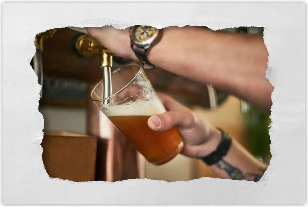 Poszterek 90x60 Sört kiöntő csapos