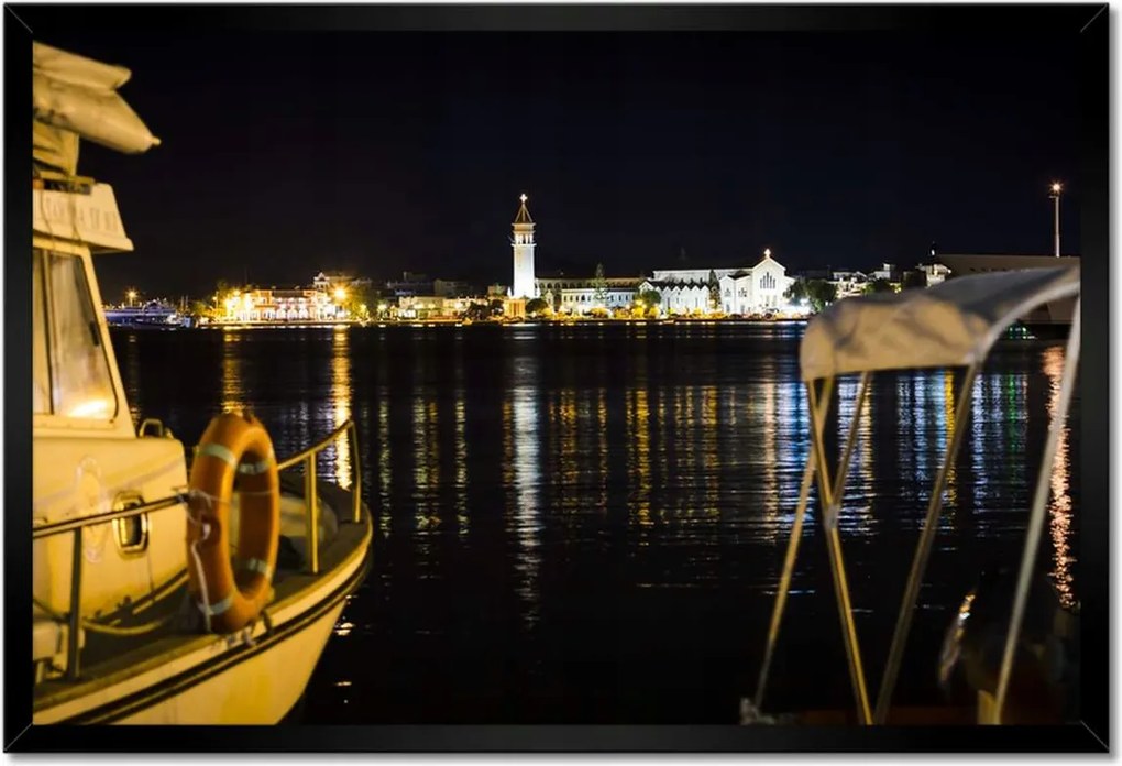 Poszterek keretben 60x40 Görögország Zakynthos éjszaka