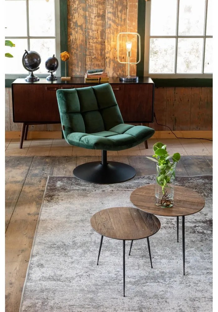 Bar zöld bársony fotel - Dutchbone