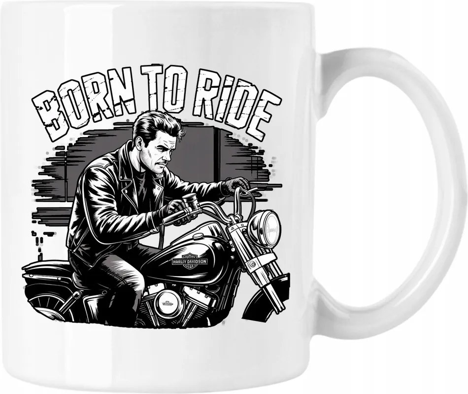 Bike bögre motorkerékpár born to ride 5 fehér 330ml