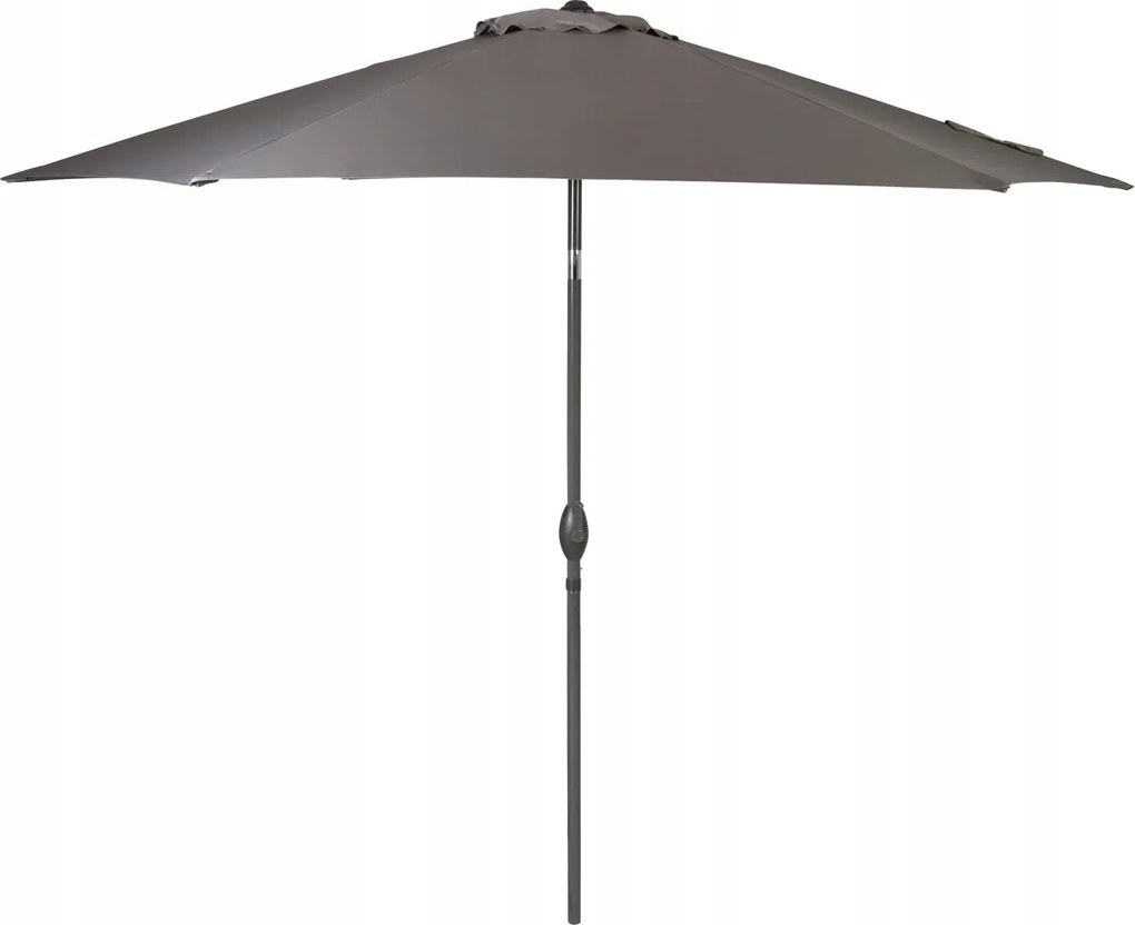 Kerti napernyő Livarno Home karral szürke 294x249 cm terasz napernyő