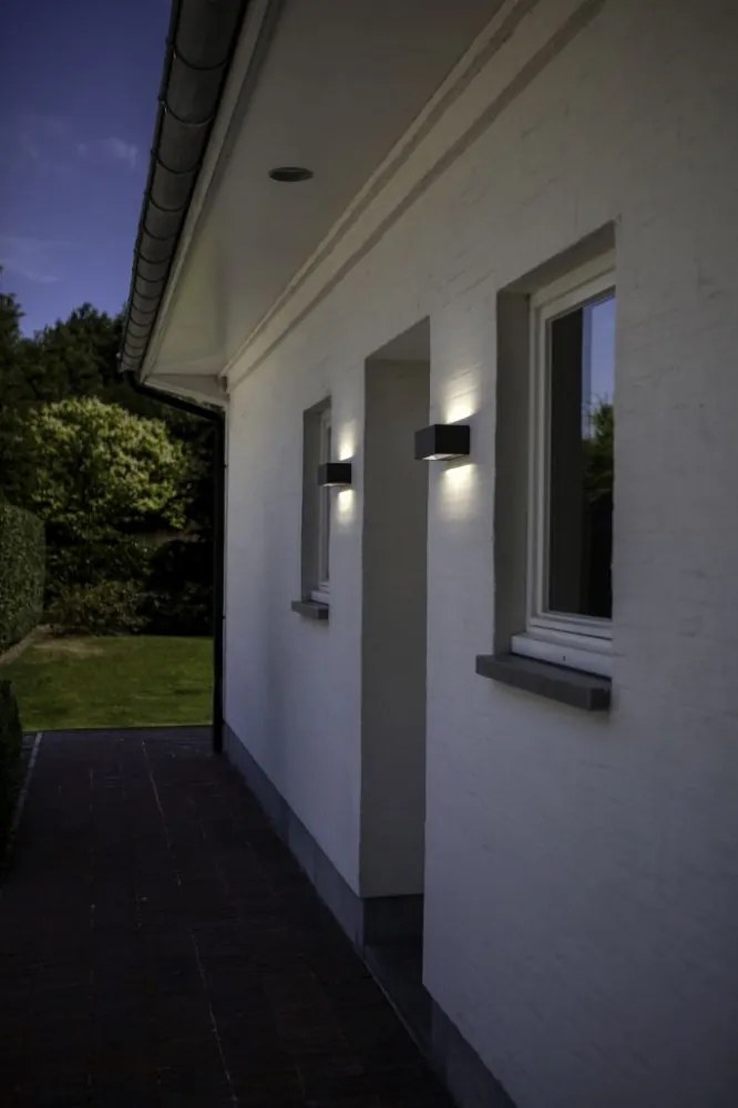 LUTEC 5189104118 GEMINI Modern Kültéri Fali Lámpa LED IP54