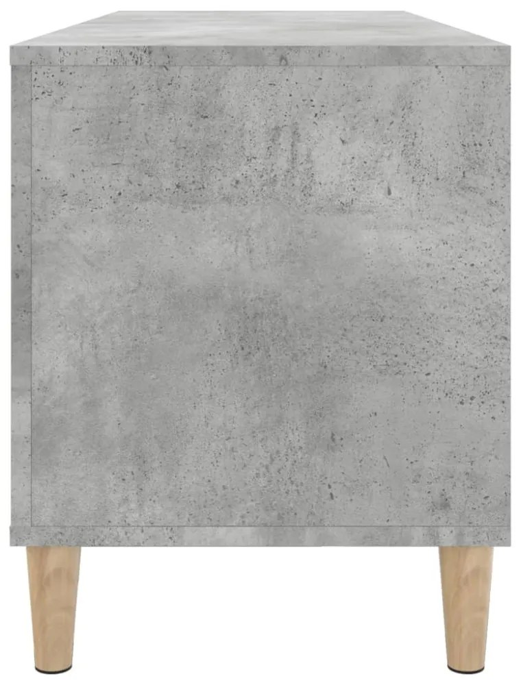 betonszürke szerelt fa hanglemezszekrény 100 x 38 x 48 cm