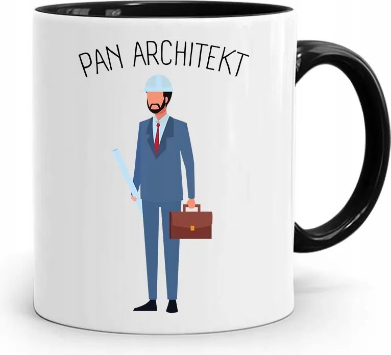 Bögre Fekete Építész Tervező Építész Úr fényképes nyomtatással