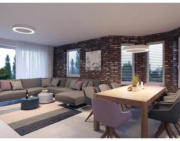 LED2 - LED Dimmelhető csillár zsinóron SATURN LED/50W/230V 3000K/4000K fehér