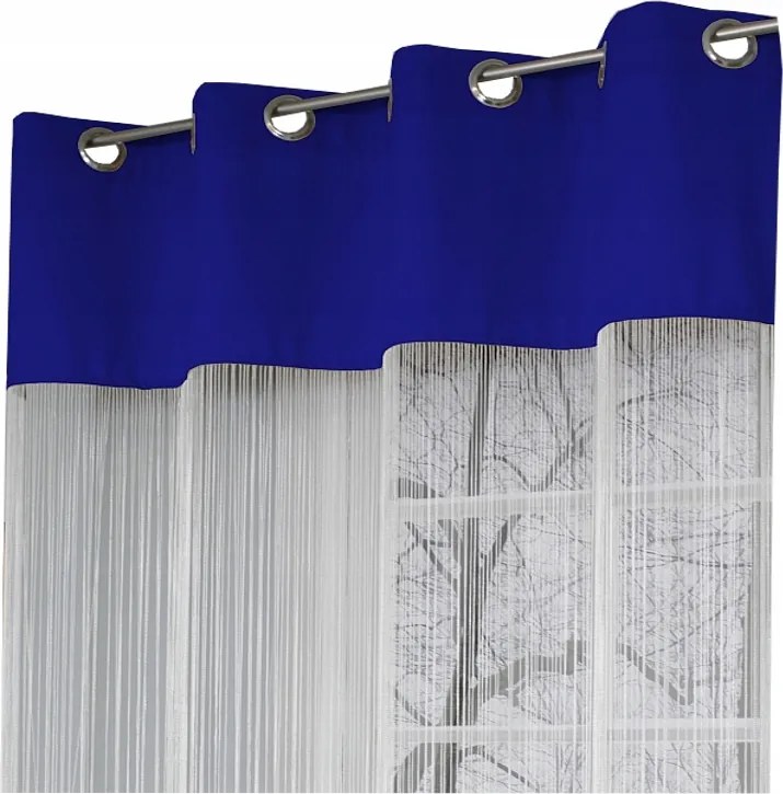 Függöny Spagetti 150x250 magas spagetti Fehér zafír szövet