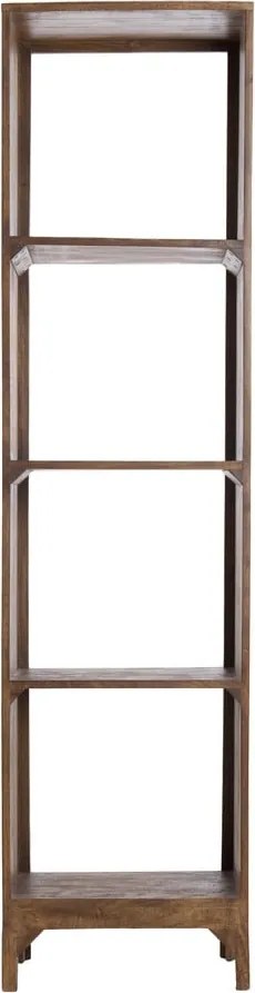 Natúr színű mangófa könyvespolc 48x190 cm Sondrio – Light &amp; Living