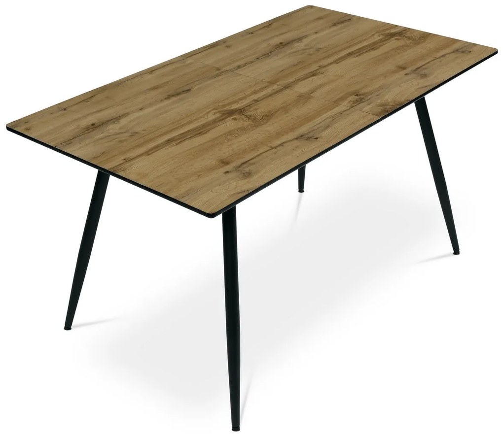 Összecsukható étkezőasztal 140-180 x 80 cm, tölgyfa