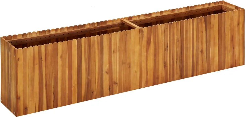 vidaXL tömör akácfa kerti magaságyás 200 x 30 x 50 cm