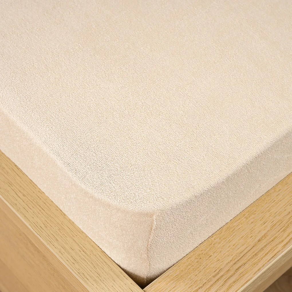 4Home frottír lepedő bézs színű, 90 x 200 cm