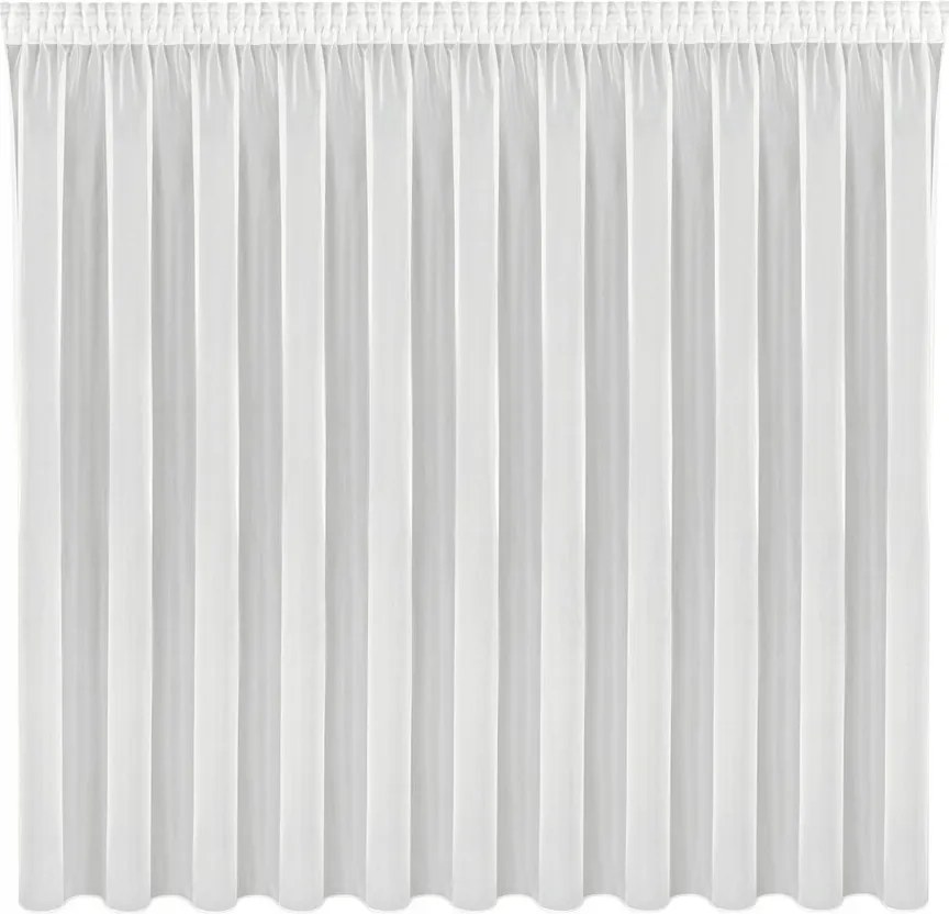 Egyszerű krémszínű függöny Violet sima fátyol 500X260 Szalag Alagút Béka