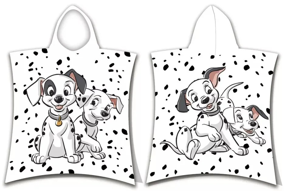 Disney 101 Kiskutya strand törölköző poncsó 50x115cm