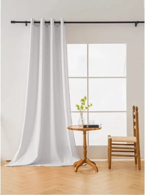 Fehér OXFORD LIGHT függöny 140x270 cm Felfüggesztés: Hullámos sínszalag
