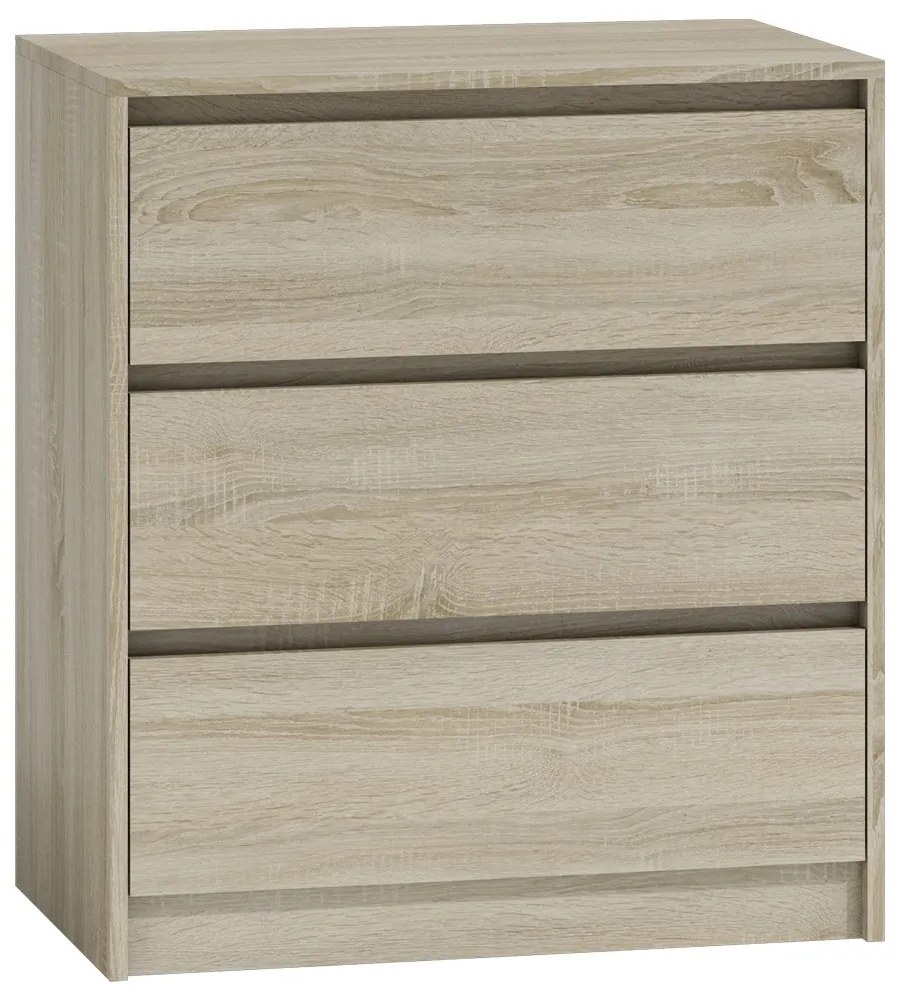 Odell K3 fiókos szekrény, sonoma