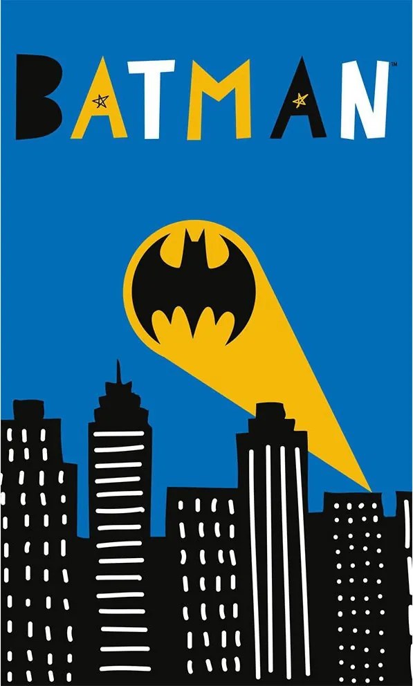 Batman Call Sign kéztörlő, arctörlő, törölköző 30x50 cm