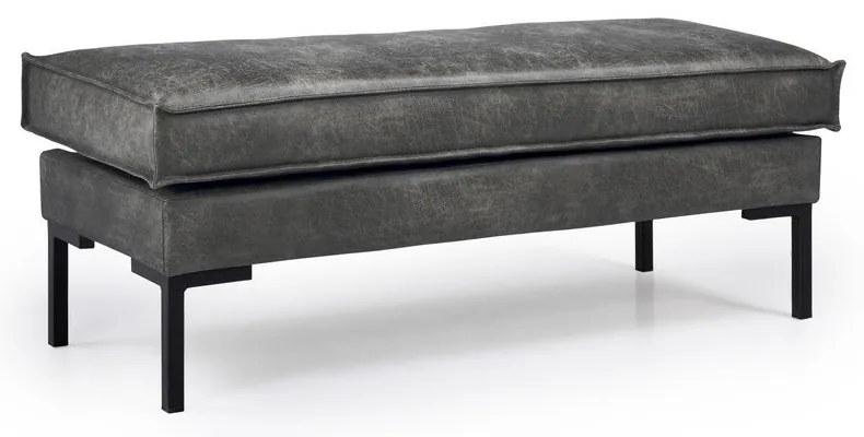 Rate sötétszürke műbőr lábtartó - Scandic