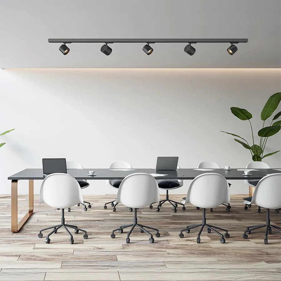 RENDL IRIS 9 háromáramkörös sínre fekete 230V LED 12W 24° 3000K