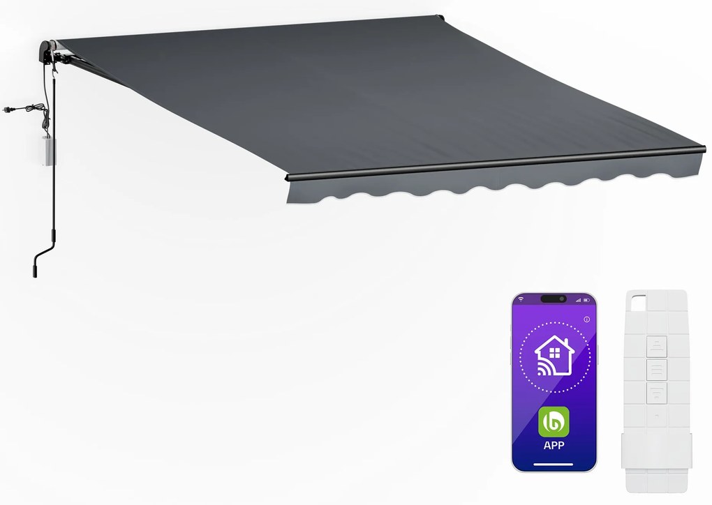 Blumfeldt CloudShade Napernyő, Okos vezérlés, UV védelem, Fali rögzítés