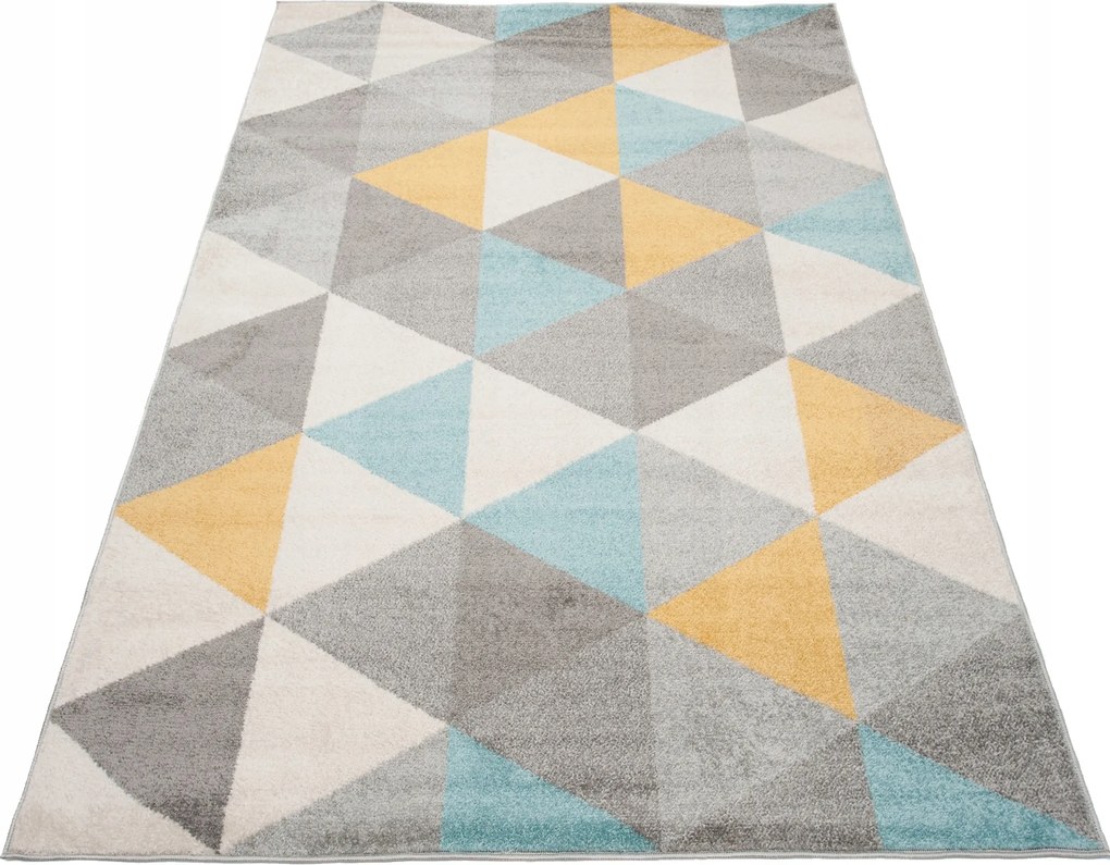 Lazur Szőnyeg 160x220 Fríz Divatos Modern Színes Pasztell Soft