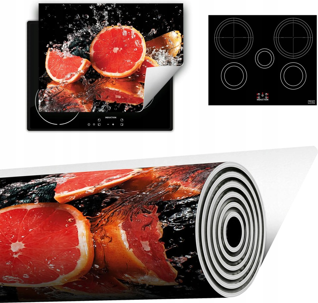 Vinyl Szőnyeg A Konyhába Több Hely 70x52 fekete grapefruit