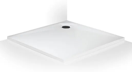 Zuhanytálca négyzet Roth 90x90 cm öntött márvány fehér MAN SQ 090090 2E
