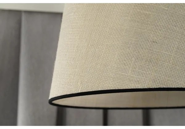 Duolla - Csillár zsinóron YUTE 1xE27/15W/230V átm. 38 cm szürke/fekete