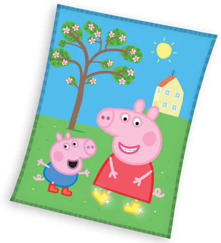 Peppa Malac és barátai gyermek takaró, 110 x 140 cm