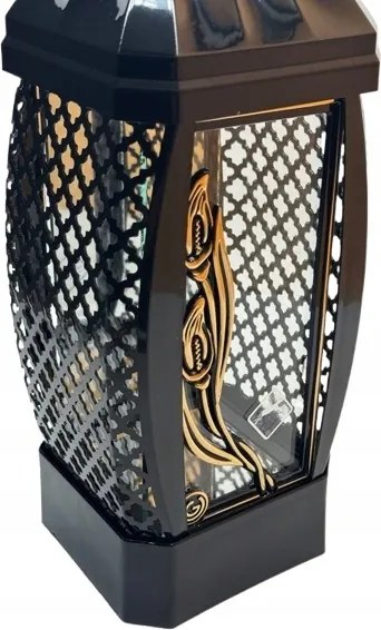 Lampion Glamour Kápolna Kicsi Keret Kála/ R-4 Fekete-arany/ 1 Db