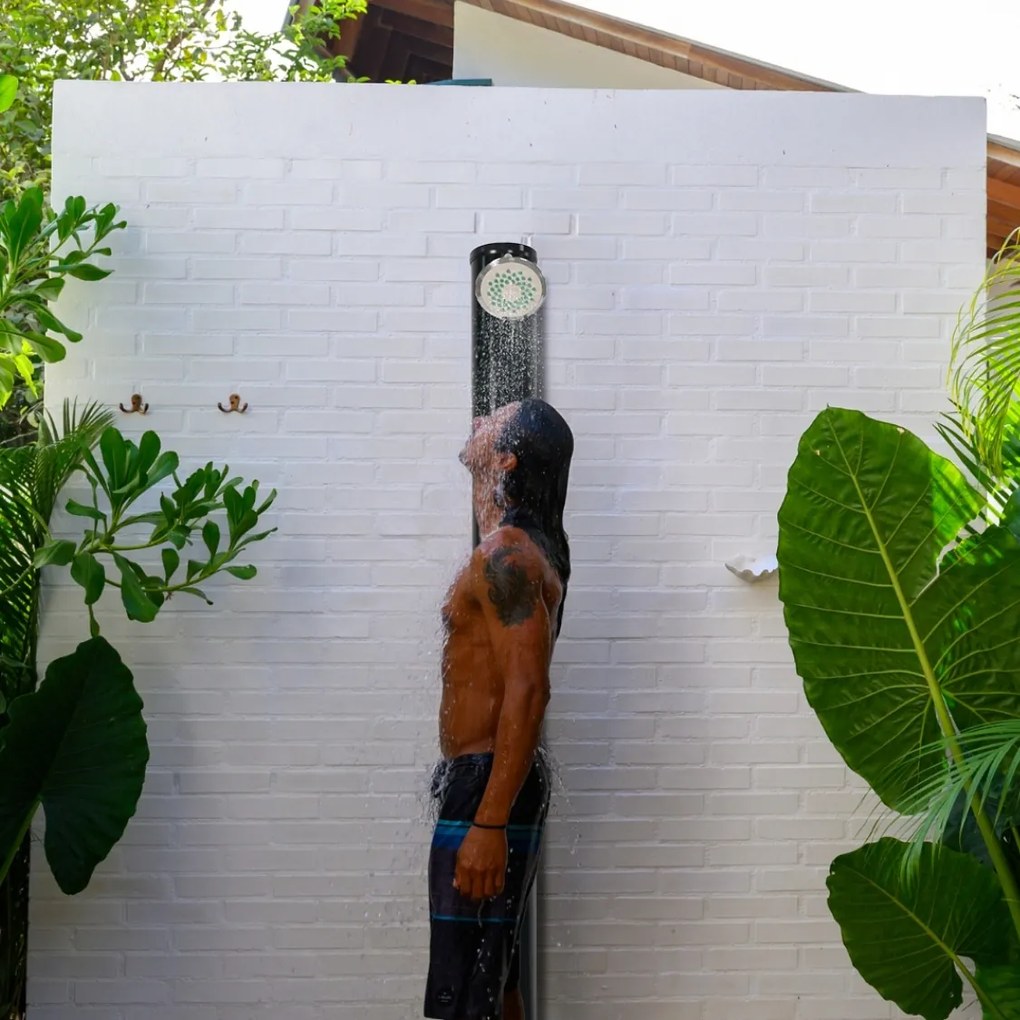 KARIBIK napelemes zuhany, 35l, fekete Jurhan