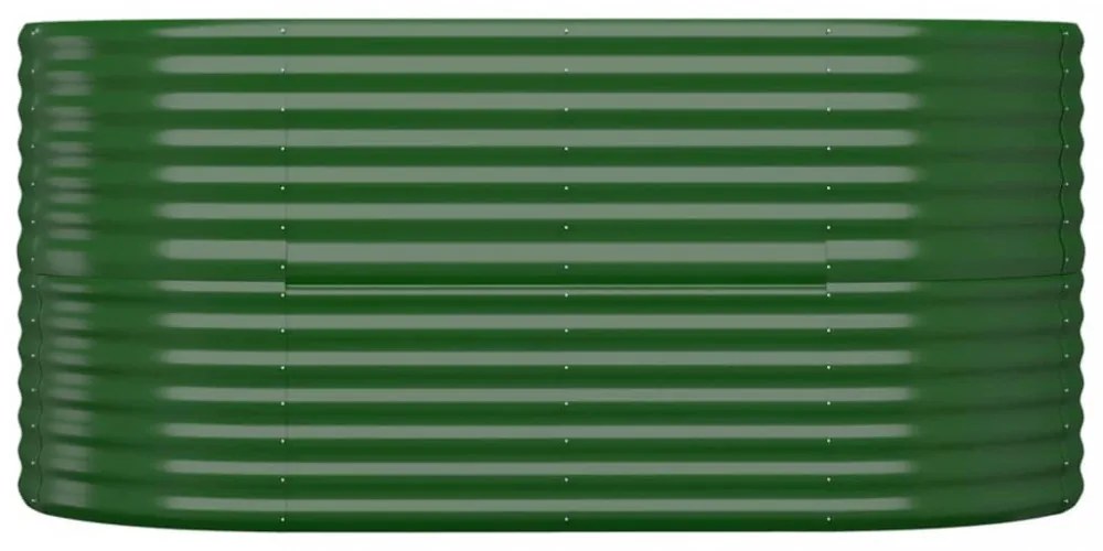 zöld horganyzott acél kerti magaságyás 152x80x68 cm