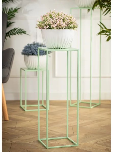 Virágállvány 70x24 cm világoszöld