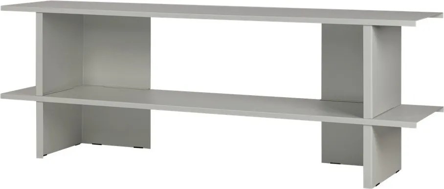 Világosszürke fém polcos állvány 160x57x37 cm Hes – noo.ma