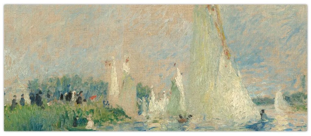 Kép - Auguste Renoir, Regatta at Argenteuil, reprodukciók (120x50 cm)