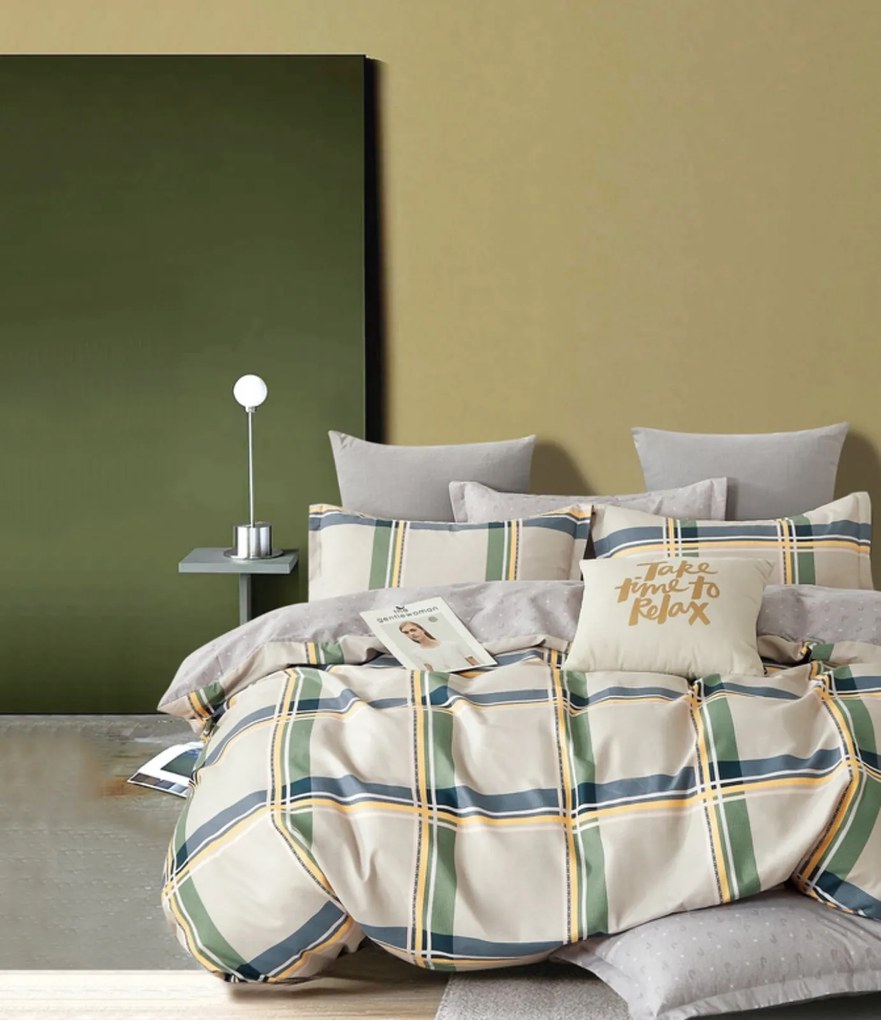 3 részes flanel ágyneműhuzat Bernardo 200x140cm+90x70cm TiaHome