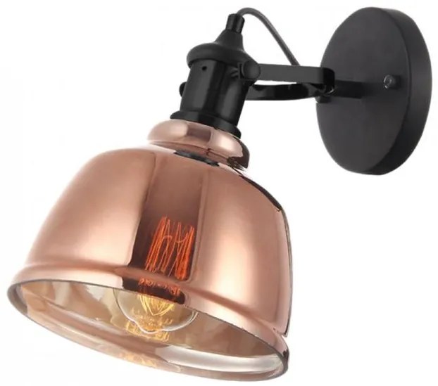 Lámpa Fali lámpatest MUSCARI IIB,4012,AC220-240V,50/60Hz,1*E27, IP20,egy, borostyán