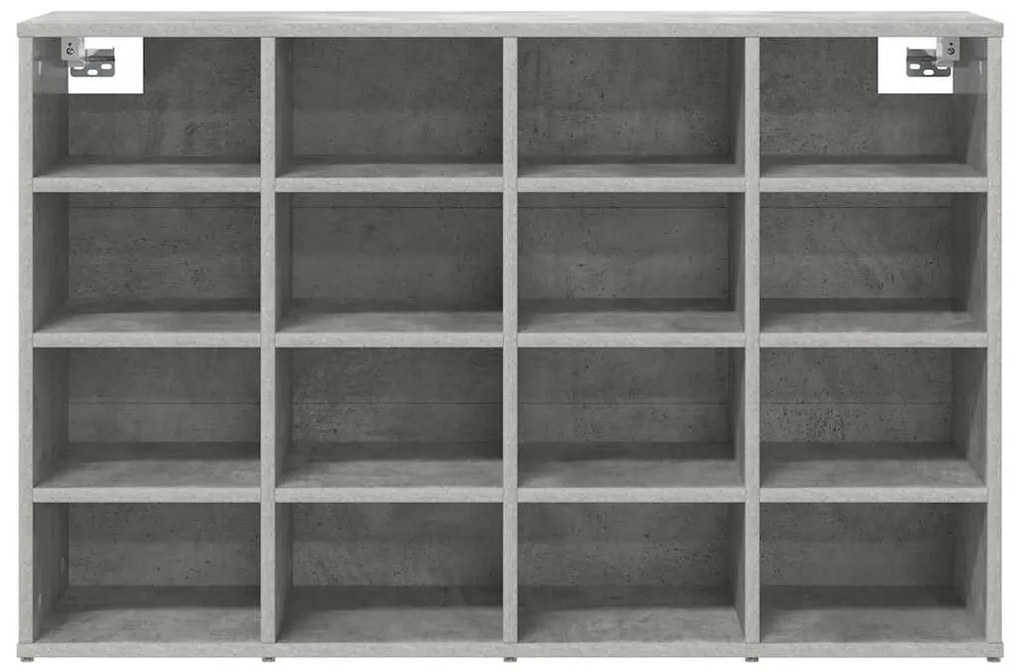Cipősszekrény polcokkal Beton szürke 103 x 30 x 67 cm Faanyag