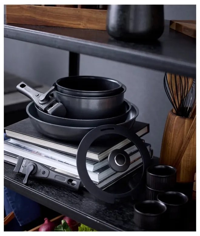 Alumínium lábas készlet levehető nyéllel, fedővel, tapadásmentes felülettel, 2 db-os 2,4 l – Holm